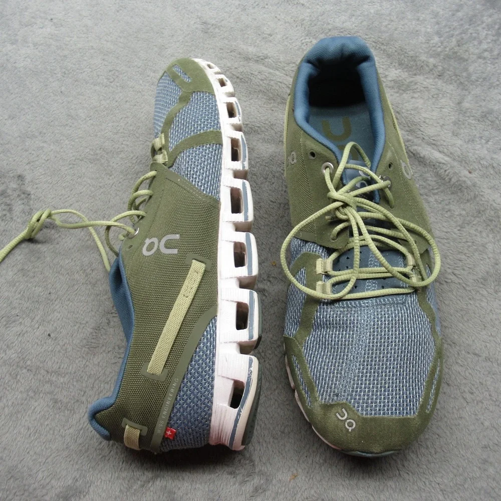 On Running Shoes Mens 10M Green CloudTec Run Jog Gym Lightweight Athletic Active